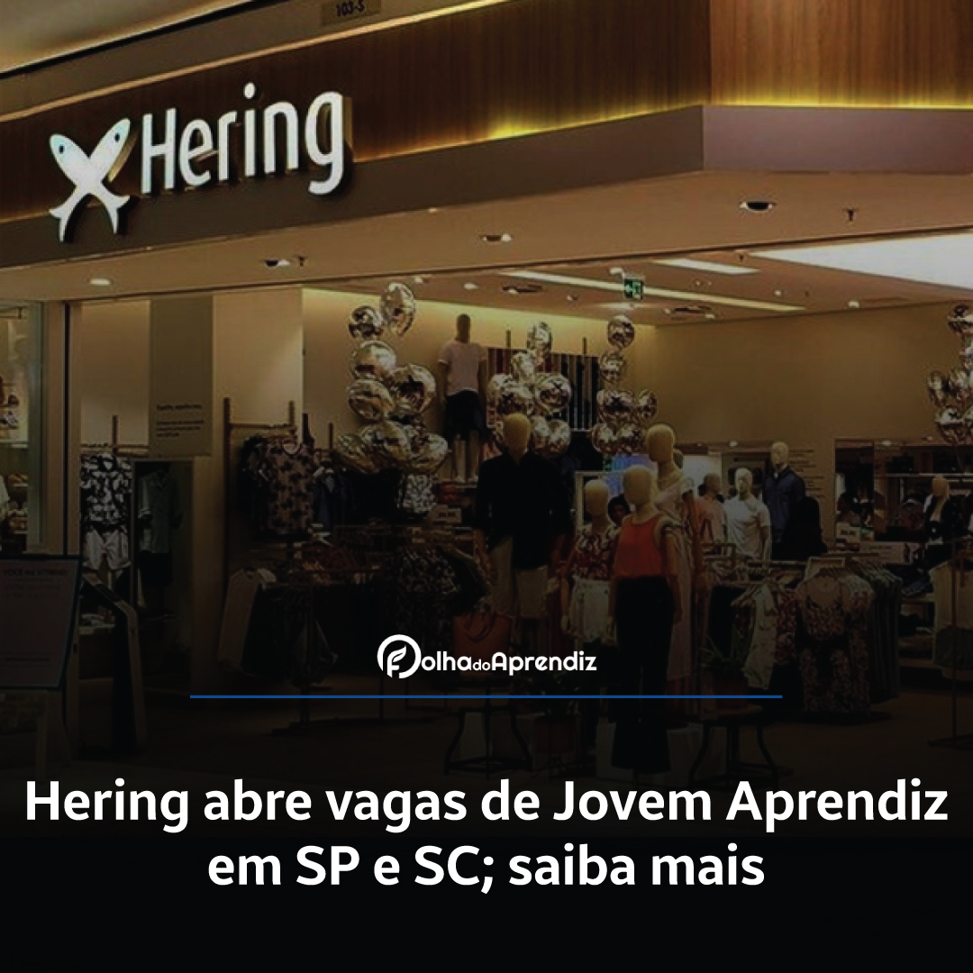 Vaga Jovem Aprendiz Hering