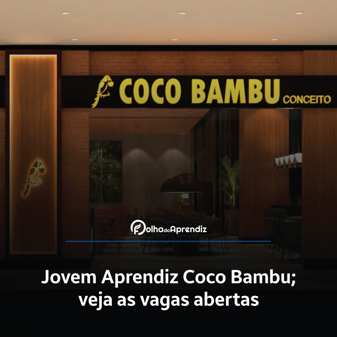 Vaga Jovem Aprendiz Coco Bambu