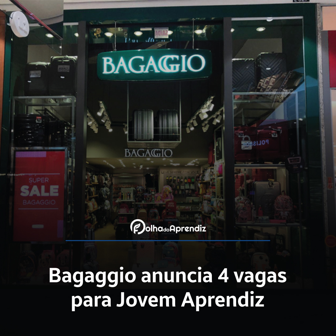 Vaga Jovem Aprendiz Bagaggio