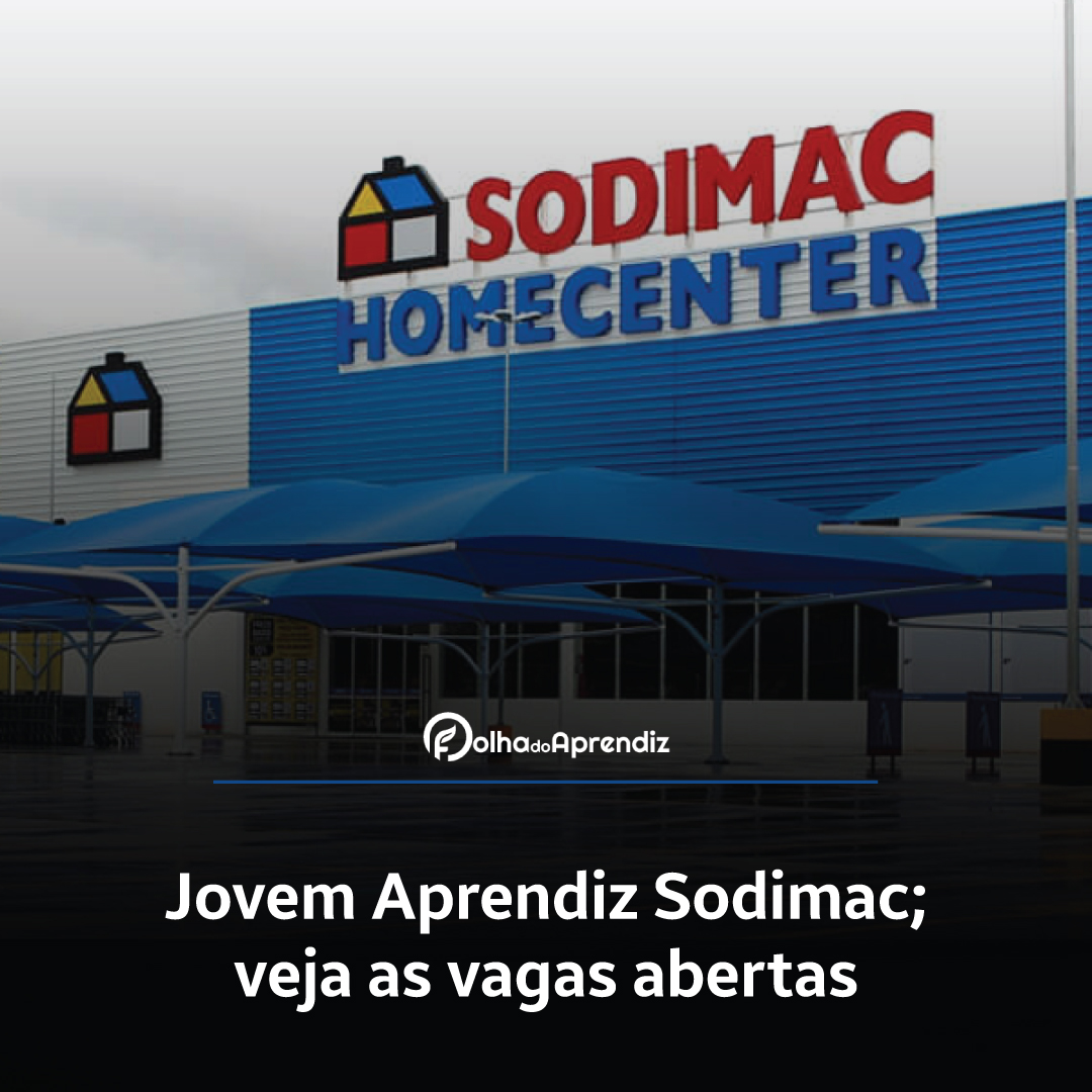 Vaga Jovem Aprendiz Sodimac