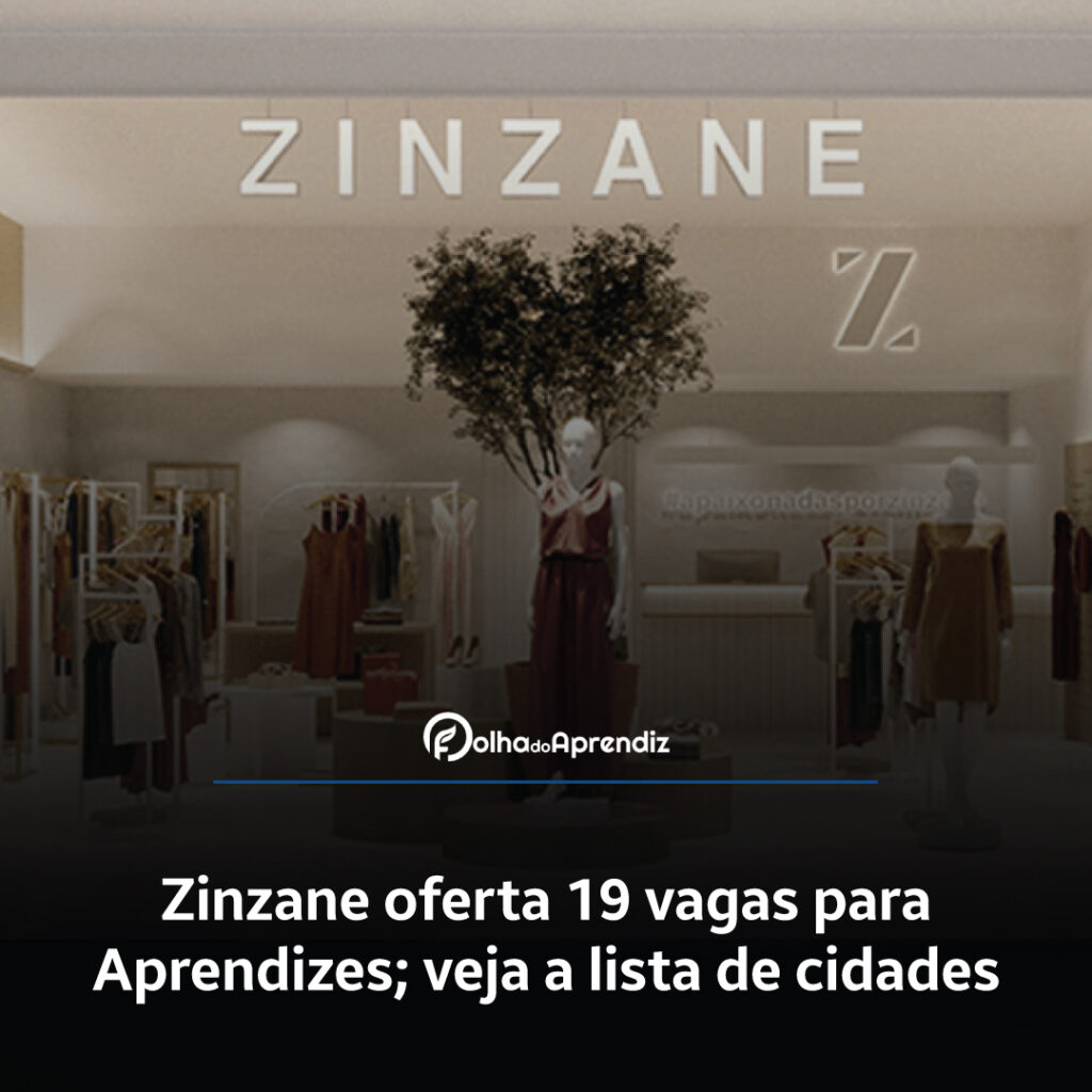 Vaga Jovem Aprendiz Zinzane