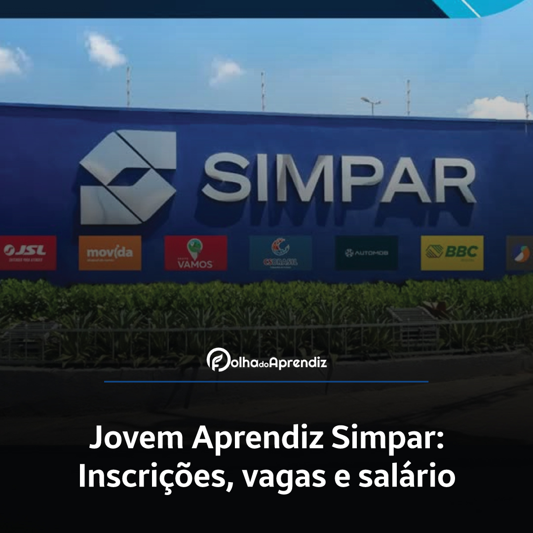 Jovem Aprendiz Simpar Vagas e Inscrições Abertas