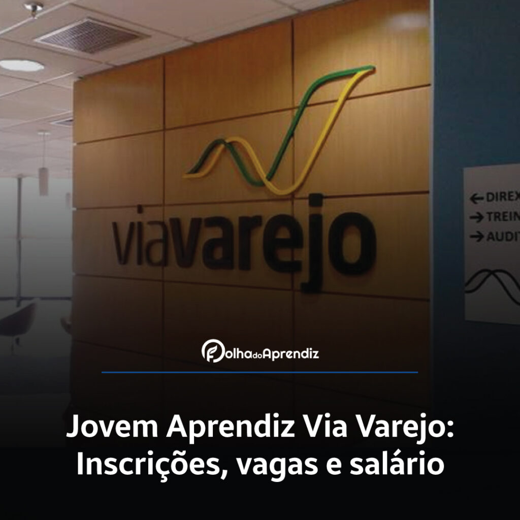 Jovem Aprendiz Via Varejo Vagas e Inscrições Abertas