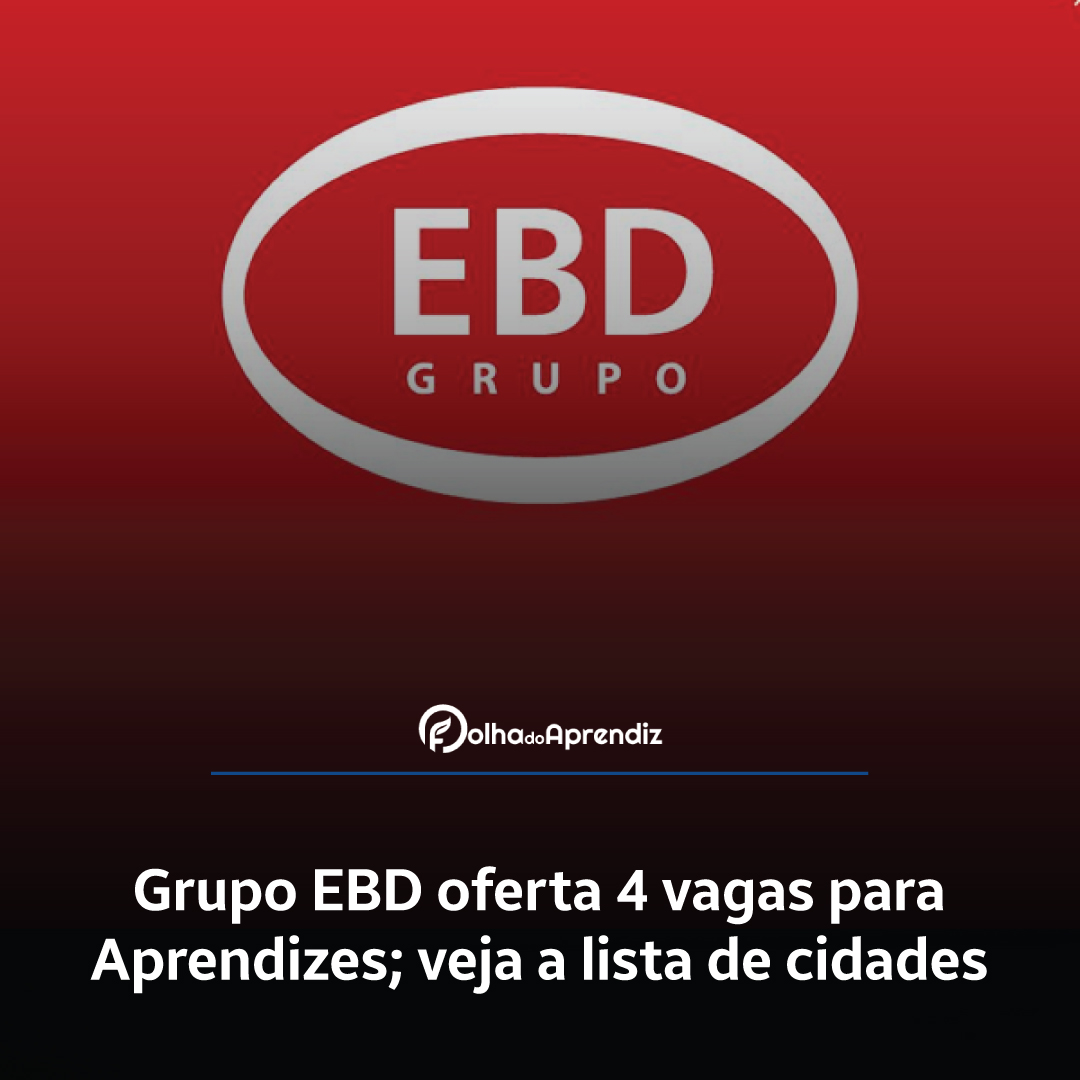 Vaga Jovem Aprendiz Grupo EBD