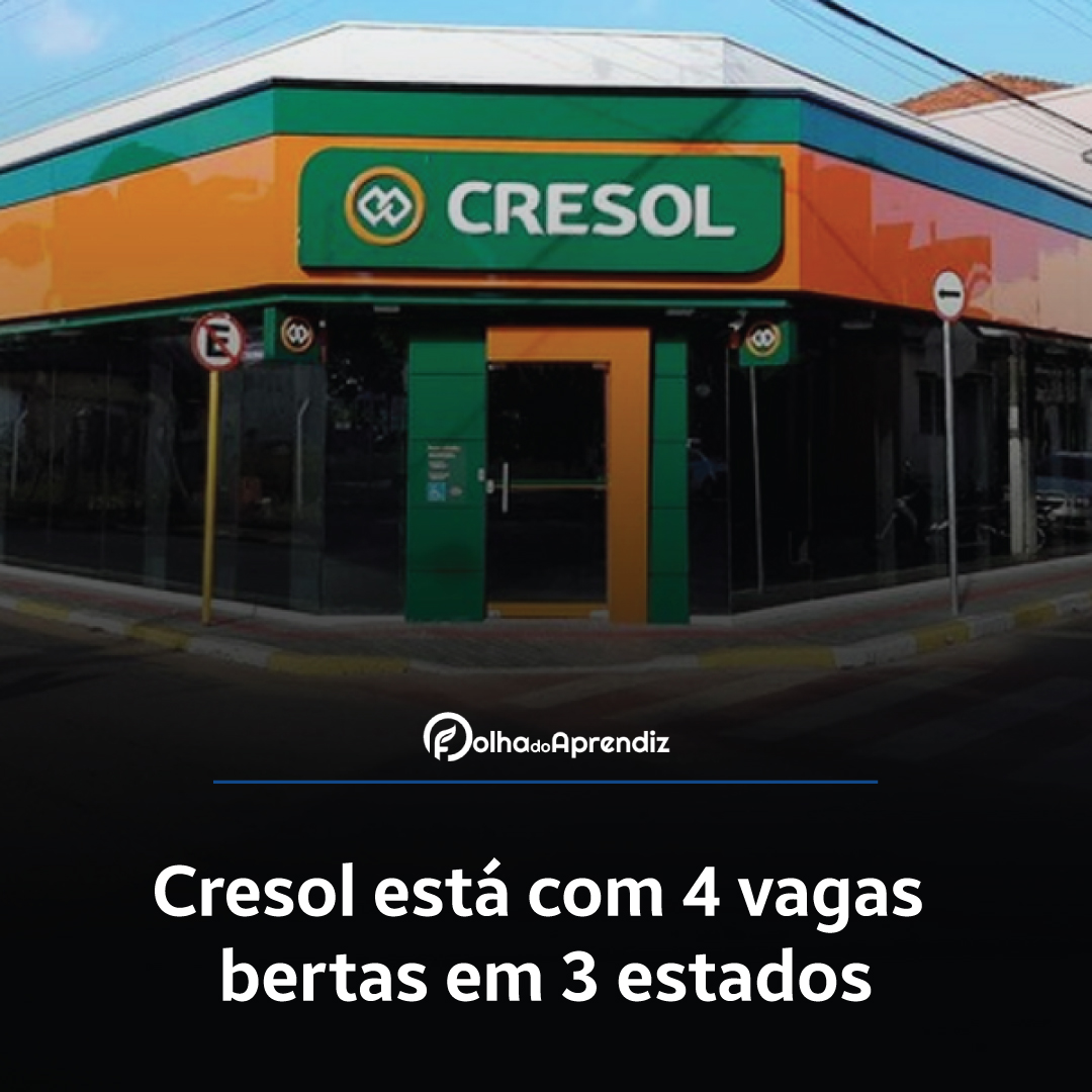 Vaga Jovem Aprendiz Cresol