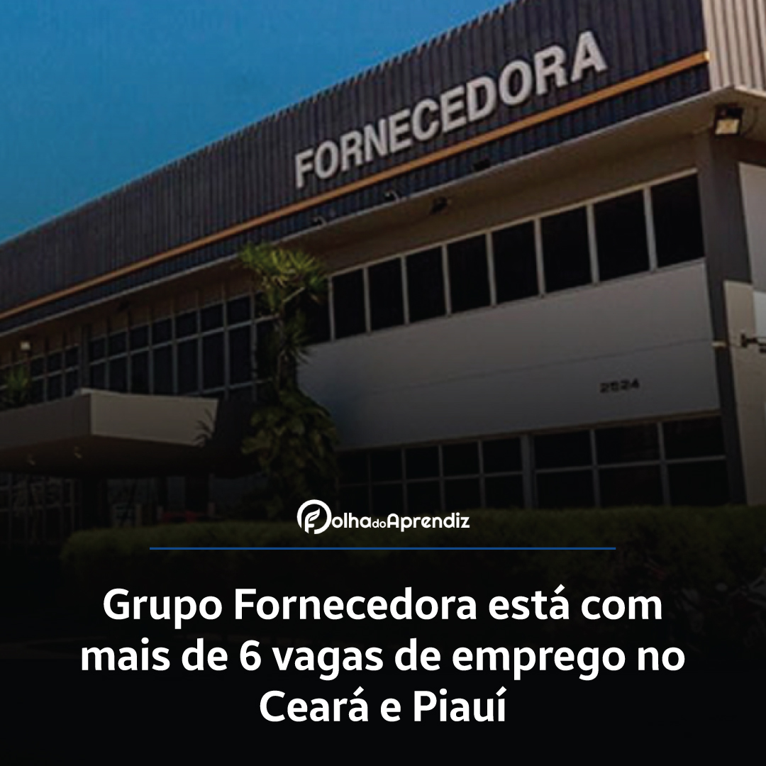 Vaga Jovem Aprendiz Grupo Fornecedora